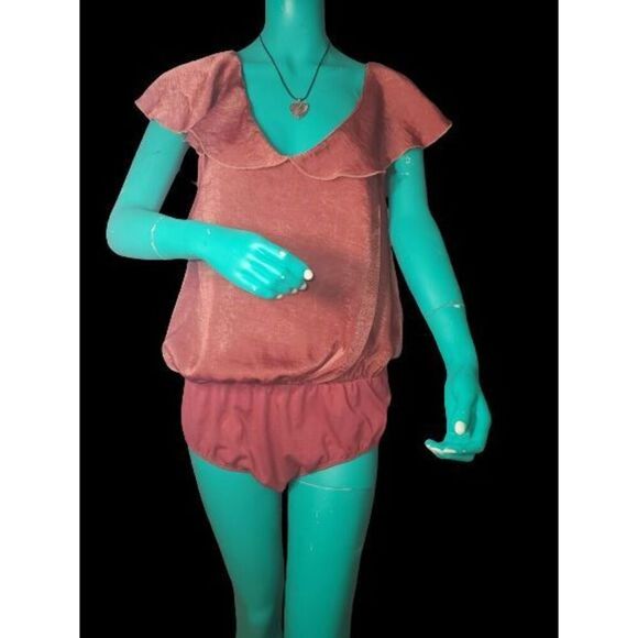 Curvy Sense Pretty Burnt Orange bodysuit Size 2X - Picture 1 of 8